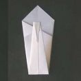 łabędź origami - krok 4.